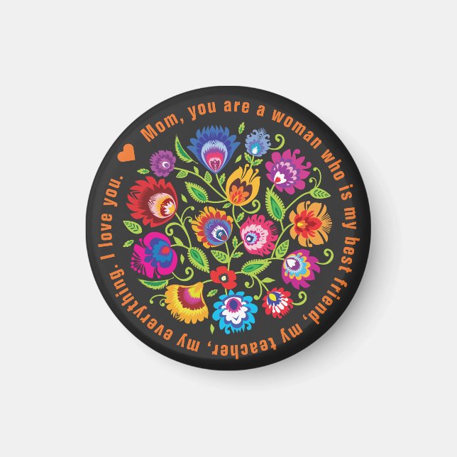 Imã Para a composição folclórica da Mãe Polonesa (Frente)