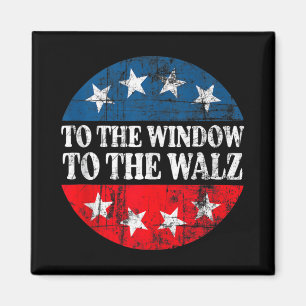 Imã Para A Janela Para Waltz Kamala Harris B Para O