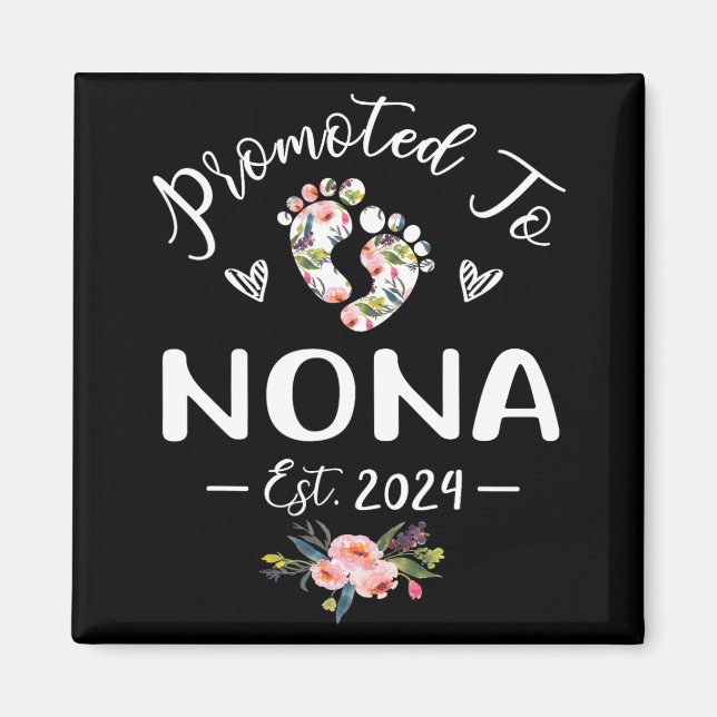 Imã Para a Nona Est 2024 Flor Dia das Mães  (Frente)