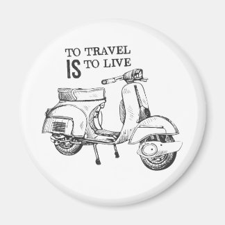 Imã "Para a Viagem é viver", Viagem Themed Magnet