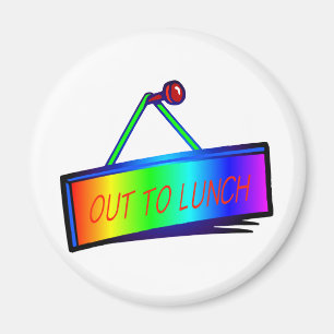 Imã Para almoçar para fora tema do sinal