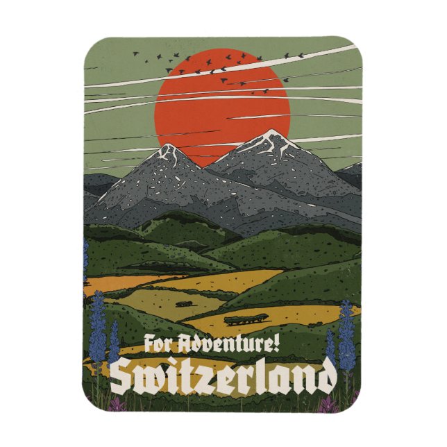 Ímã Para Aventura Suíça (Vertical)