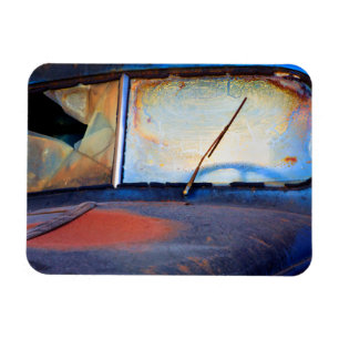 Ímã Para-brisas de um velho caminhão enferrujado