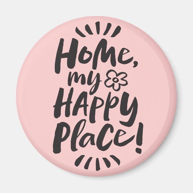 Imã Para casa, meu Lugar Feliz! Cozy Home Homebody (Frente)