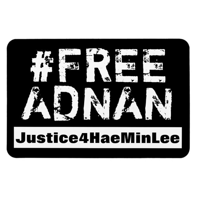 Ímã pára-choque #FreeAdnan (Horizontal)