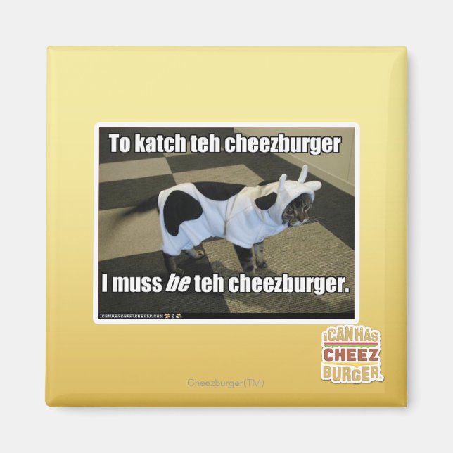Imã Para chutar o cheezburger (Frente)