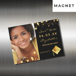 Ímã para festa de formatura de foto Save the Date