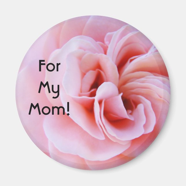 Imã Para Minha Mãe! ímã Flores Rosa Pink moms (Frente)