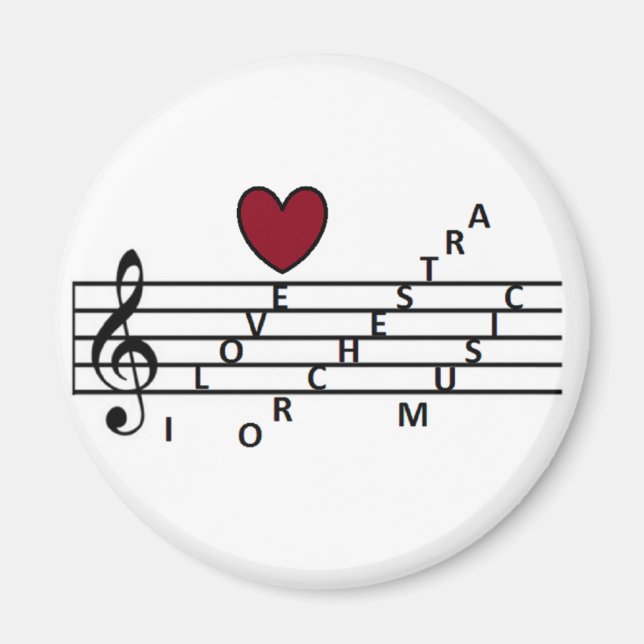 Imã Para o amante da música da orquestra (Frente)