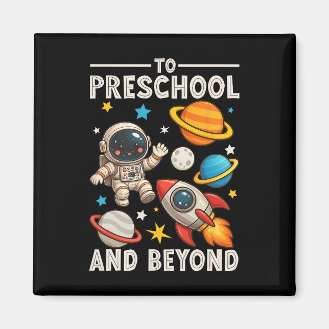 Imã Para o Pré-Escolar E Além Astronauta Divertido De  (Frente)