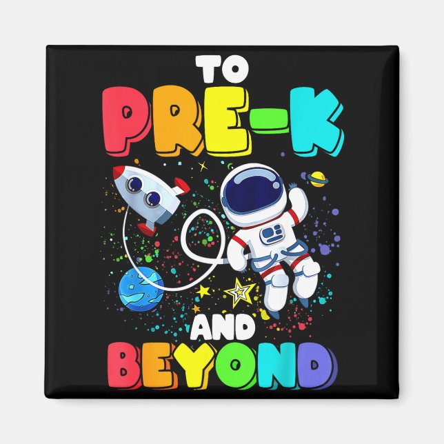 Imã Para o Pré-K e Além Astronauta Volta às Aulas (Frente)