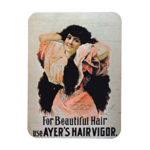 Ímã "Para o vigor do cabelo de Ayer bonito do uso do