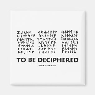 Imã Para para ser decifrado (criptograma Runic de