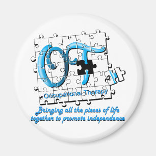 Imã para quebra-cabeça aqua