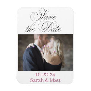 Ímã para salvar a data de praia foto personalizada