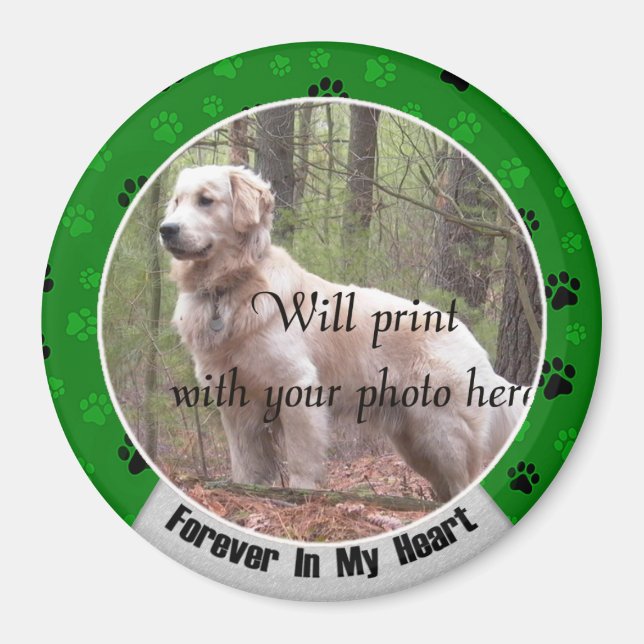 Imã Para sempre em meu Cachorro ou Memorial de Gato (Frente)