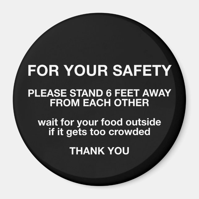 Imã Para sua segurança (Frente)