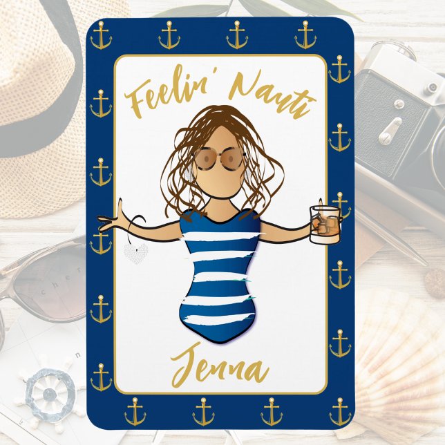 Ímã Para Suas Meninas Viajar Engraçada Porta De Cruzei (Criador carregado)