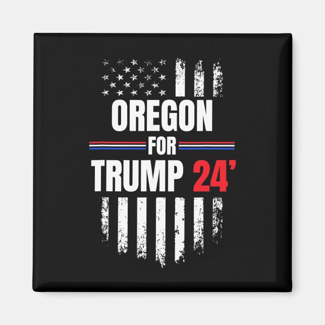 Imã Para Trump 2024 American Flag (Frente)