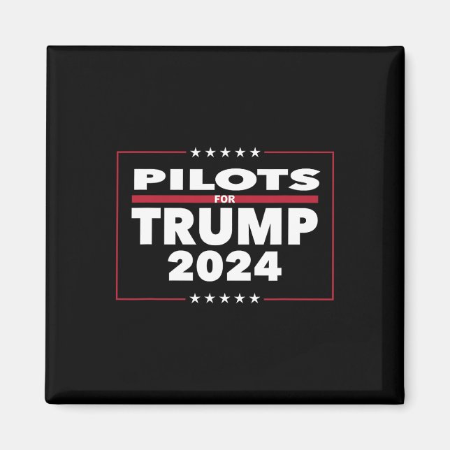 Imã Para Trump 2024 Presidente Pilotos Republicanos  (Frente)