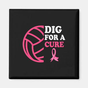 Imã Para um Cancer de mama puro rosa de vôlei