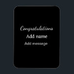 Ímã Parabéns adicionam nome mensagem simples formando<br><div class="desc">Design</div>