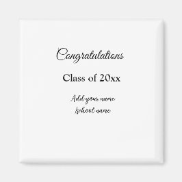 Imã Parabéns de graduação simples, adicionar classes m