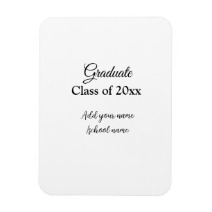 Ímã Parabéns de graduação simples, adicionar classes m