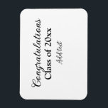 Ímã Parabéns de graduação simples, adicionar classes m<br><div class="desc">Design</div>