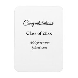 Ímã Parabéns de graduação simples, adicionar classes m