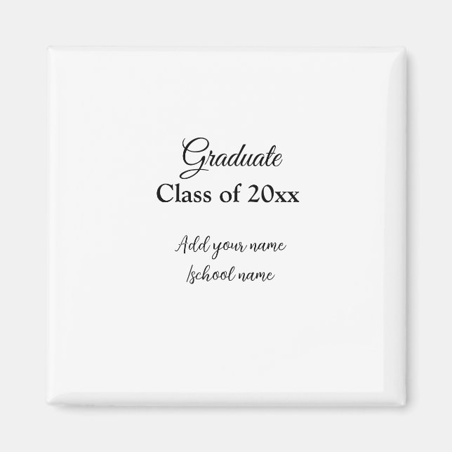 Imã Parabéns de graduação simples, adicionar classes m (Frente)
