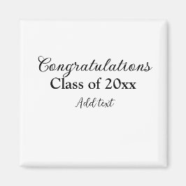 Imã Parabéns de graduação simples, adicionar classes m