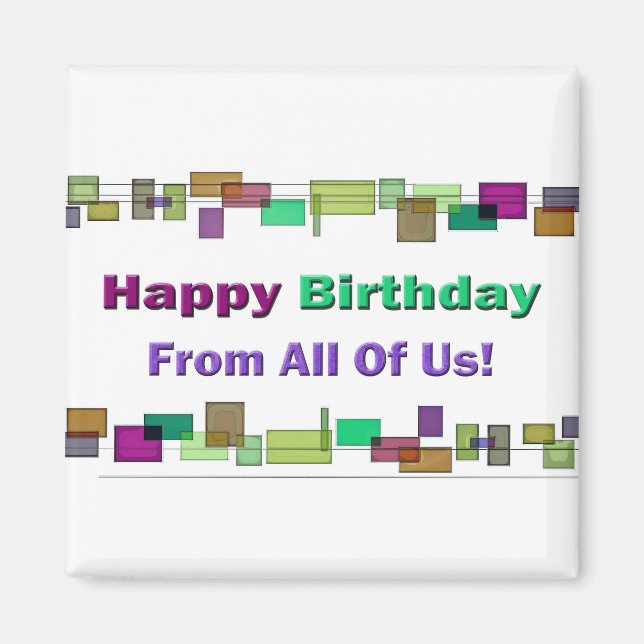 Imã Parabéns De Todos Nós (Frente)