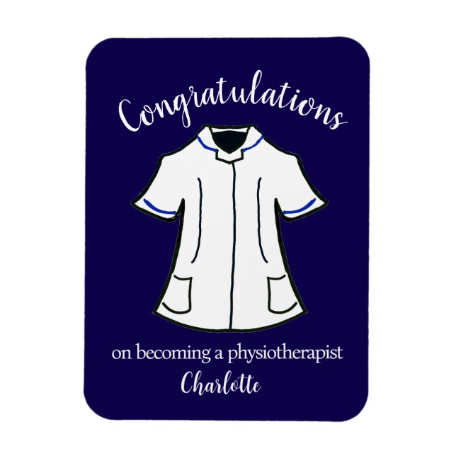 Ímã Parabéns em se tornar um fisioterapeuta (Vertical)