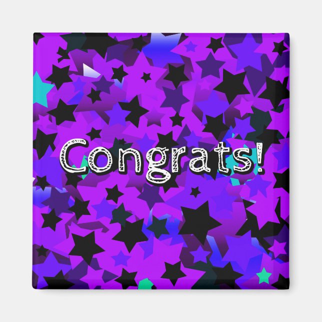 Imã Parabéns! Estrelas Punk (Frente)