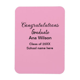 Ímã parabéns formando adicionar nome classe ano