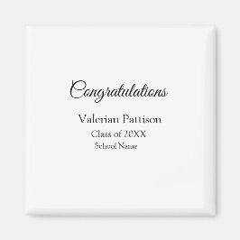 Imã Parabéns formando adicionar nome da escola simples