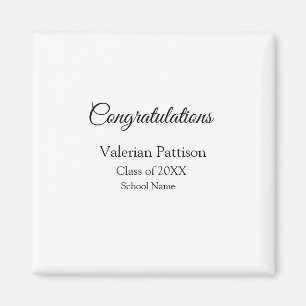 Imã Parabéns formando adicionar nome da escola simples