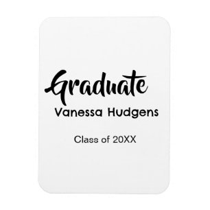 Ímã Parabéns graduado nome data ano turma universidade