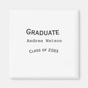 Imã Parabéns graduado nome turma de 20XX tipo w