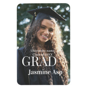 Ímã Parabéns graduado nome universidade turma 20XX