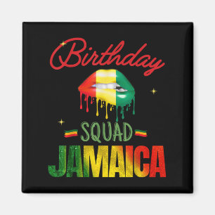 Imã Parabéns Jamaica Squad Crew Festa de Dia de Aniver