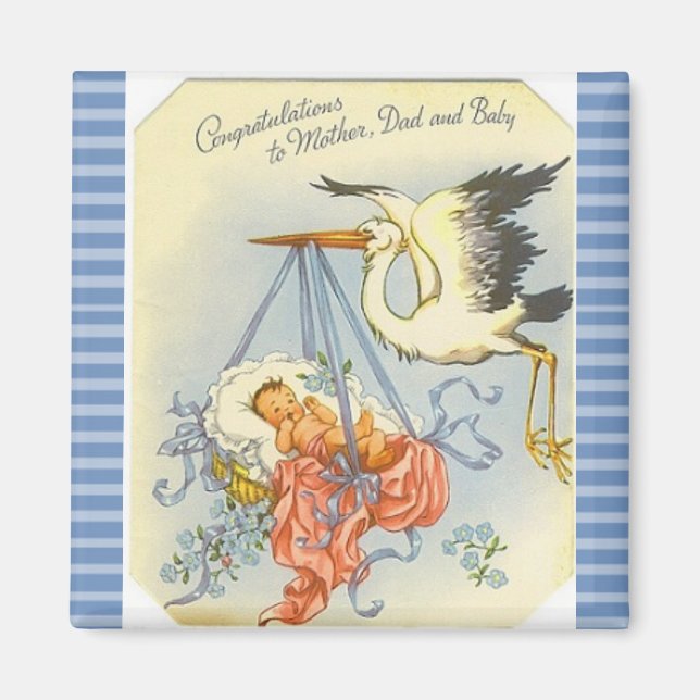 Imã Parabéns para a nova mãe e o magneta de manutenção (Frente)