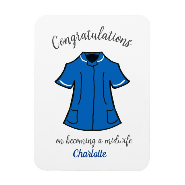 Ímã Parabéns para se tornar parteira (Vertical)