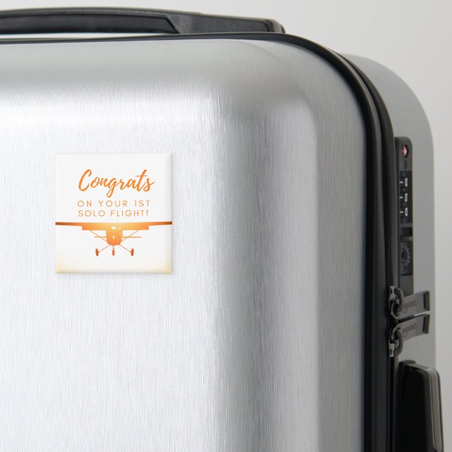 Imã Parabéns pelo seu voo Solo de 1rua (In Situ (Luggage))