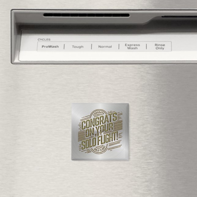 Imã Parabéns pelo seu voo Solo de 1rua (In Situ (Dishwasher))