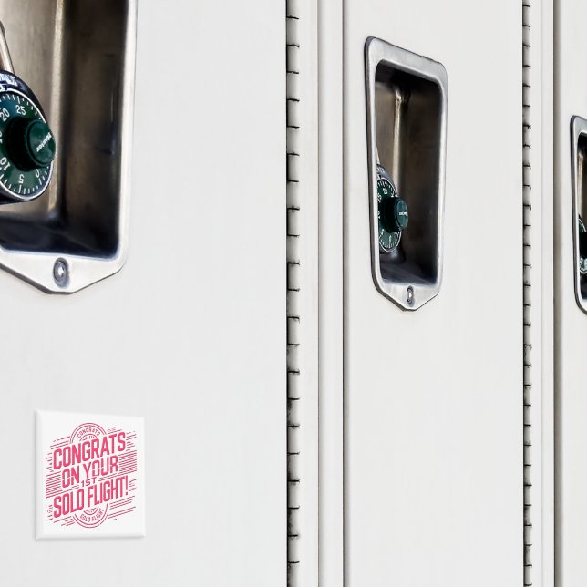 Imã Parabéns pelo seu voo Solo de 1rua (In Situ (Locker))