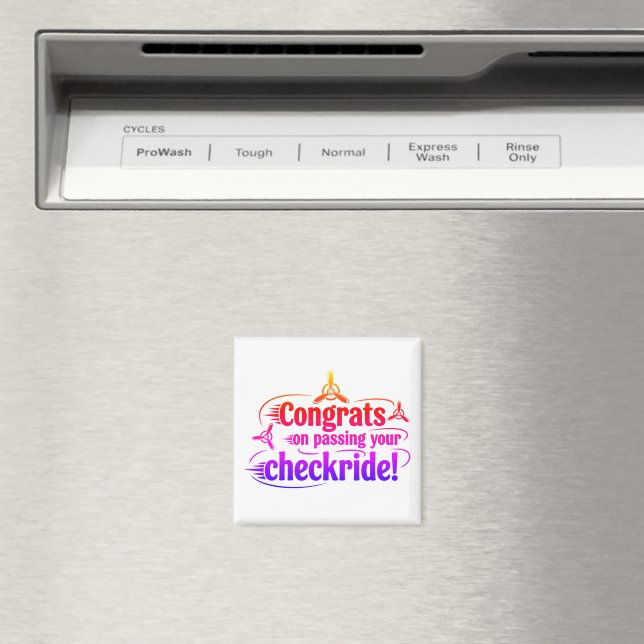 Imã Parabéns por ter passado o cheque! (In Situ (Dishwasher))
