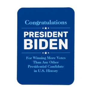 Ímã Parabéns Presidente Biden Maioria dos candidatos a