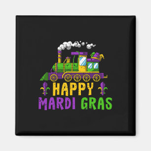 Imã Parada de Carnaval de Comboio Feliz Mardi Gras Jes